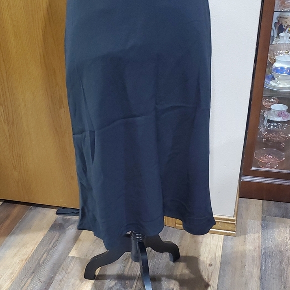 Ralph Lauren Black Ribbed Mock Neck Sheath Dress - Picture 4 of 8